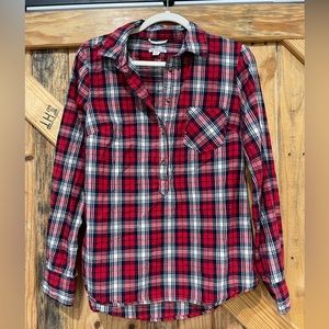 Plaid Merona Long Sleeve Shirt Size M
